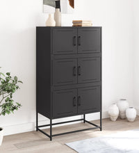 Sideboard Schwarz 68,5x38,5x123,5 cm Stahl