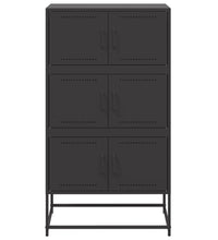 Sideboard Schwarz 68,5x38,5x123,5 cm Stahl