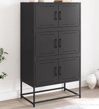 Sideboard Schwarz 68,5x38,5x123,5 cm Stahl