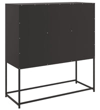 Sideboard Schwarz 100,5x39x107 cm Kaltgewalzter Stahl