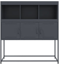 Sideboard Anthrazit 100,5x39x107 cm Kaltgewalzter Stahl