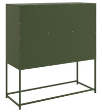 Sideboard Olivgrün 100,5x39x107 cm Stahl