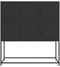 Sideboard Schwarz 100,5x39x107 cm Stahl