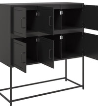 Sideboard Schwarz 100,5x39x107 cm Stahl