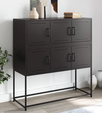 Sideboard Schwarz 100,5x39x107 cm Stahl