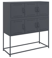 Sideboard Anthrazit 100,5x39x107 cm Kaltgewalzter Stahl