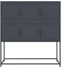 Sideboard Anthrazit 100,5x39x107 cm Kaltgewalzter Stahl