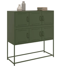 Sideboard Olivgrün 100,5x39x107 cm Stahl