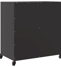 Sideboard Schwarz 68,5x39x72 cm Kaltgewalzter Stahl