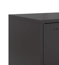 Sideboard Schwarz 68,5x39x72 cm Kaltgewalzter Stahl