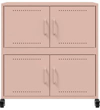 Sideboard Rosa 68,5x39x72 cm Kaltgewalzter Stahl