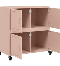 Sideboard Rosa 68,5x39x72 cm Kaltgewalzter Stahl