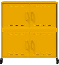 Sideboard Senfgelb 68,5x39x72 cm Kaltgewalzter Stahl