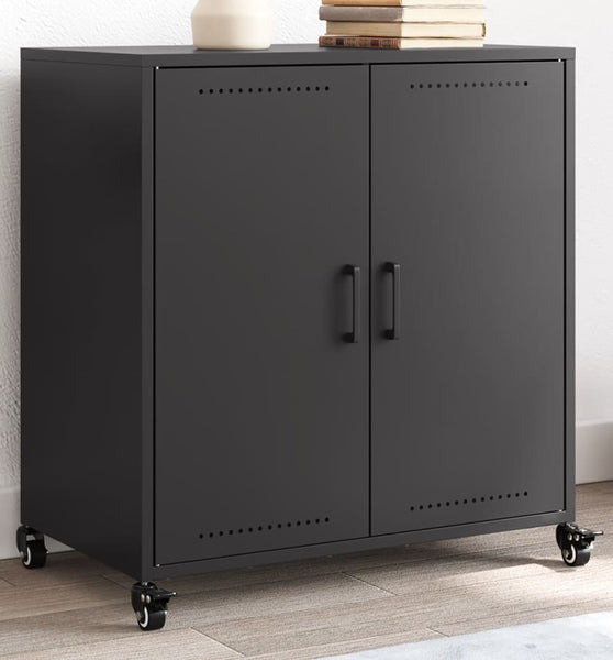 Sideboard Schwarz 68,5x39x72 cm Stahl