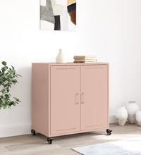 Sideboard Rosa 68,5x39x72 cm Kaltgewalzter Stahl