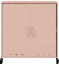 Sideboard Rosa 68,5x39x72 cm Kaltgewalzter Stahl