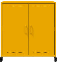 Sideboard Senfgelb 68,5x39x72 cm Kaltgewalzter Stahl