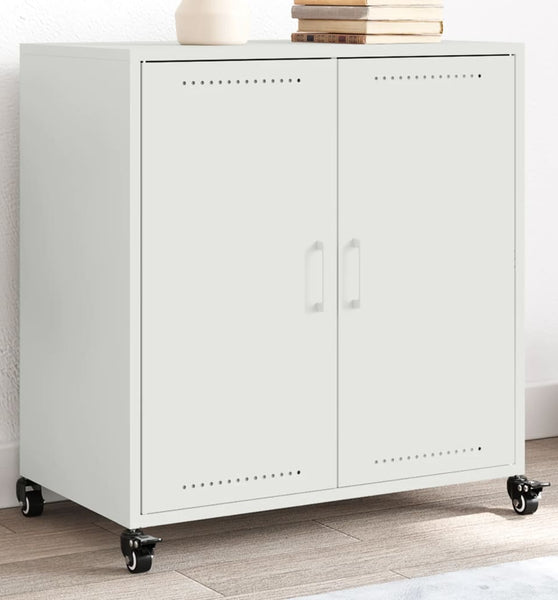 Sideboard Weiß 68,5x39x72 cm Stahl