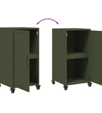 Sideboard Olivgrün 36x39x72 cm Stahl