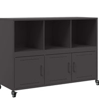 Sideboard Schwarz 100,5x39x72 cm Kaltgewalzter Stahl