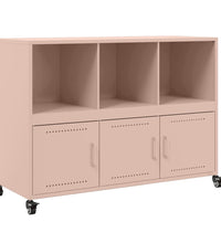 Sideboard Rosa 100,5x39x72 cm Kaltgewalzter Stahl