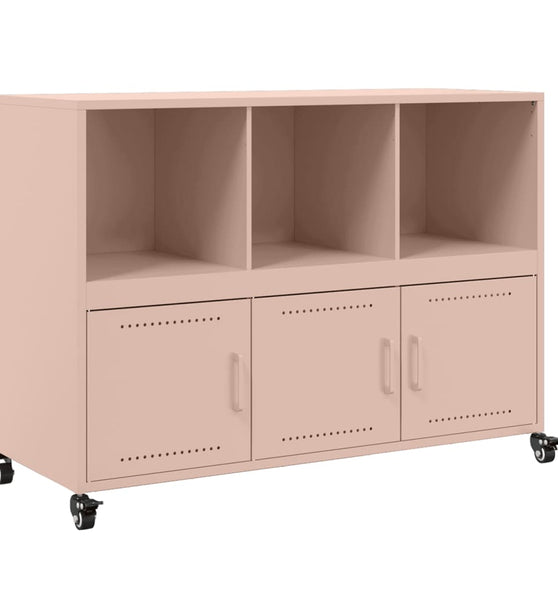 Sideboard Rosa 100,5x39x72 cm Kaltgewalzter Stahl