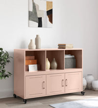 Sideboard Rosa 100,5x39x72 cm Kaltgewalzter Stahl