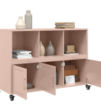 Sideboard Rosa 100,5x39x72 cm Kaltgewalzter Stahl