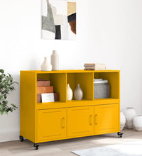 Sideboard Senfgelb 100,5x39x72 cm Kaltgewalzter Stahl