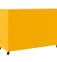 Sideboard Senfgelb 100,5x39x72 cm Kaltgewalzter Stahl