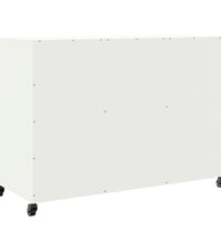 Sideboard Weiß 100,5x39x72 cm Kaltgewalzter Stahl