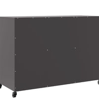 Sideboard Schwarz 100,5x39x72 cm Kaltgewalzter Stahl