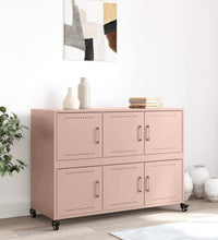 Sideboard Rosa 100,5x39x72 cm Kaltgewalzter Stahl