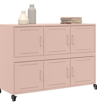 Sideboard Rosa 100,5x39x72 cm Kaltgewalzter Stahl