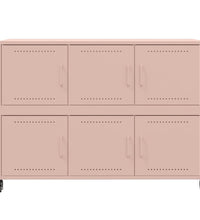 Sideboard Rosa 100,5x39x72 cm Kaltgewalzter Stahl