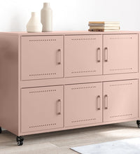 Sideboard Rosa 100,5x39x72 cm Kaltgewalzter Stahl