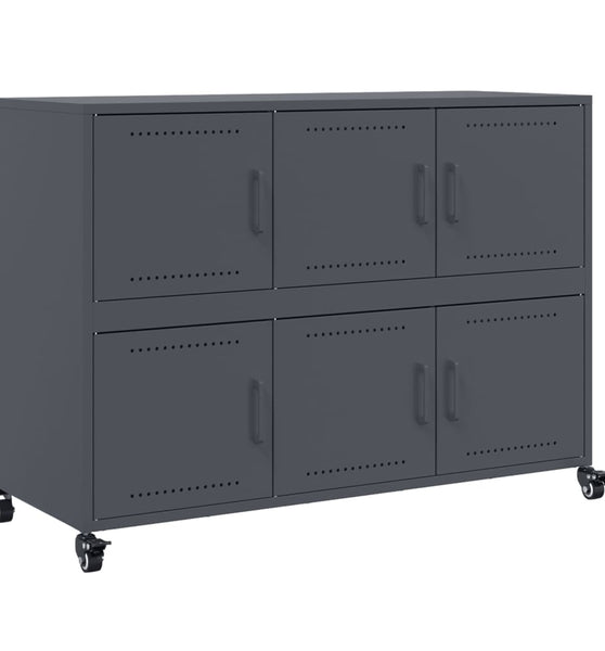 Sideboard Anthrazit 100,5x39x72 cm Kaltgewalzter Stahl