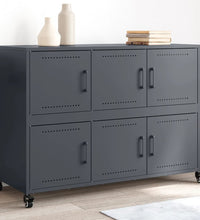 Sideboard Anthrazit 100,5x39x72 cm Kaltgewalzter Stahl