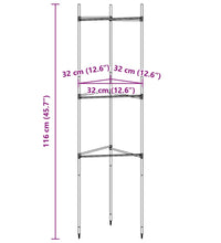 Tomatenkäfig 2 Stk. 116 cm Stahl und PP