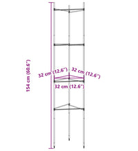 Tomatenkäfig 2 Stk. 154 cm Stahl und PP