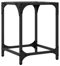 Couchtisch mit Glasplatte Transparent 30x30x40 cm Stahl