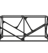 Couchtisch mit Glasplatte Transparent 78,5x40x41 cm Stahl