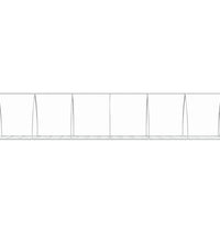Hasenstall Silbern 600x105x120 cm Verzinkter Stahl