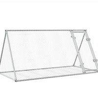 Hasenstall Silbern 200x105x91 cm Verzinkter Stahl