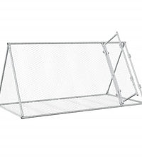 Hasenstall Silbern 200x105x91 cm Verzinkter Stahl