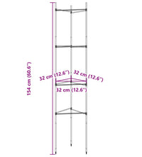 Tomatenkäfige 4 Stk. 154 cm Stahl und PP