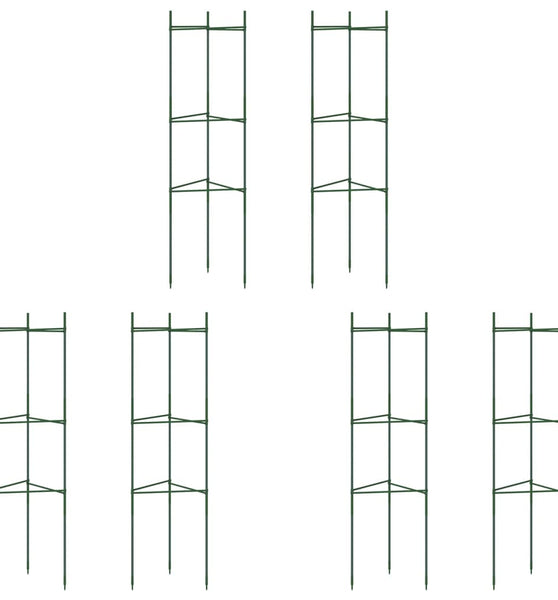 Tomatenkäfige 6 Stk. 116 cm Stahl und PP