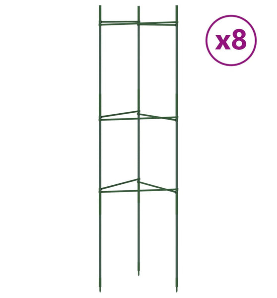 Tomatenkäfige 8 Stk. 116 cm Stahl und PP