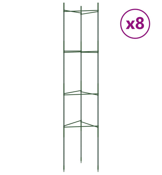 Tomatenkäfige 8 Stk. 154 cm Stahl und PP