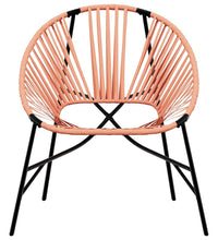 Gartenstuhl-Set 3-tlg. Schwarz und Orange Poly Rattan
